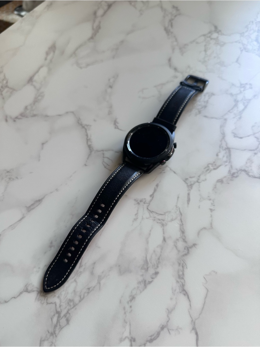 Samsung Watch3 Smartwatch 8gb in Black w/ Premium Genuine Leather Band (M/L) - Picture 7 of 12